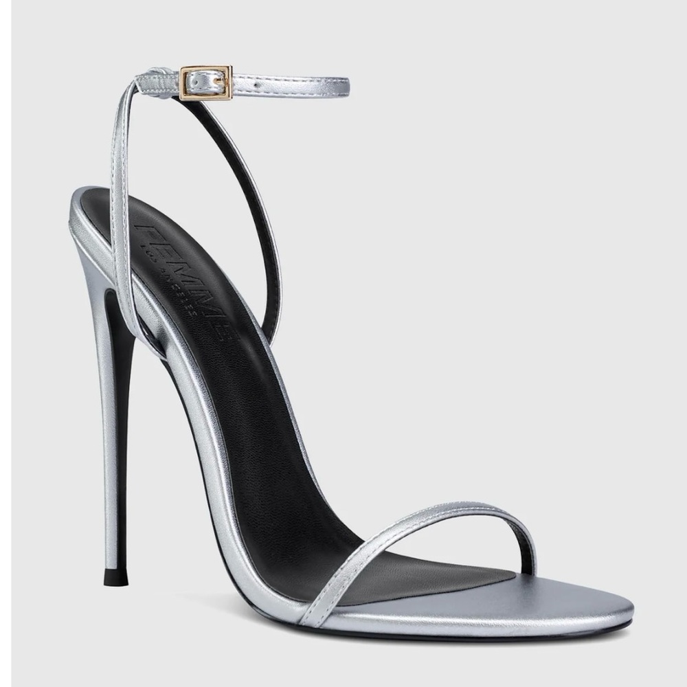 Femme La Leather Plata heels- Silver Heels in size 37 /US 7 Never worn!!